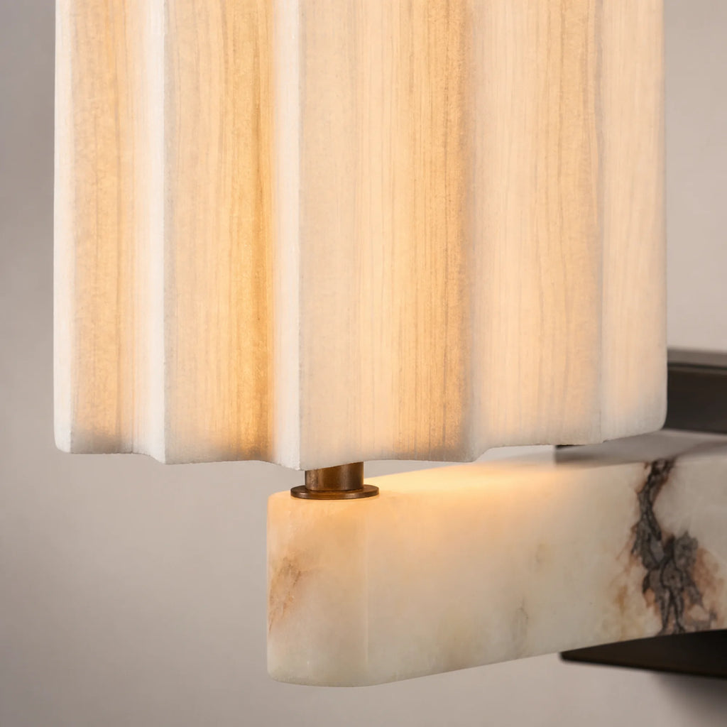 Marble Pleated Wall Light Mirella
