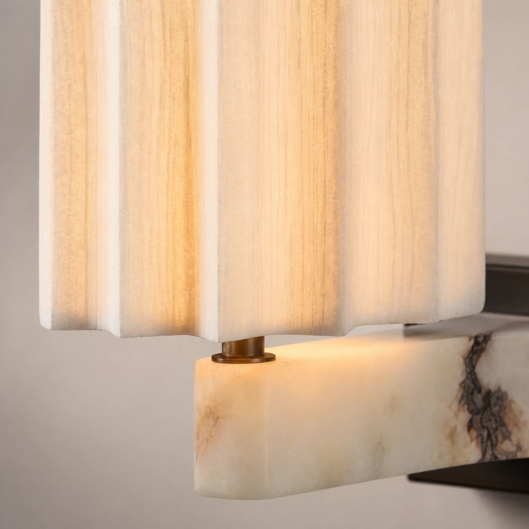 Marble Pleated Wall Light Mirella