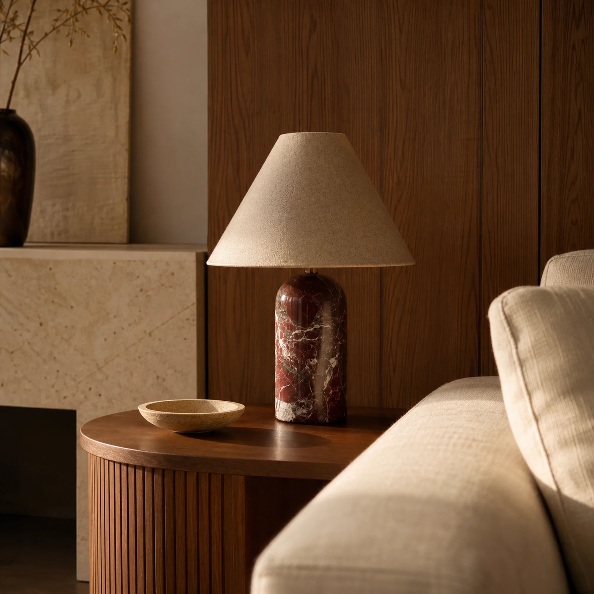 Marble Tapered Table Lamp Verona