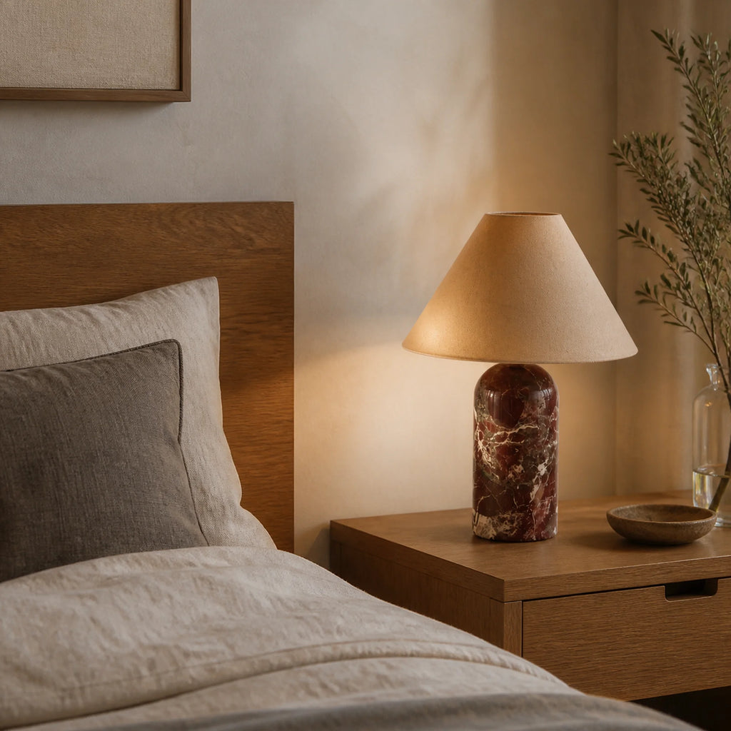 Marble Tapered Table Lamp Verona