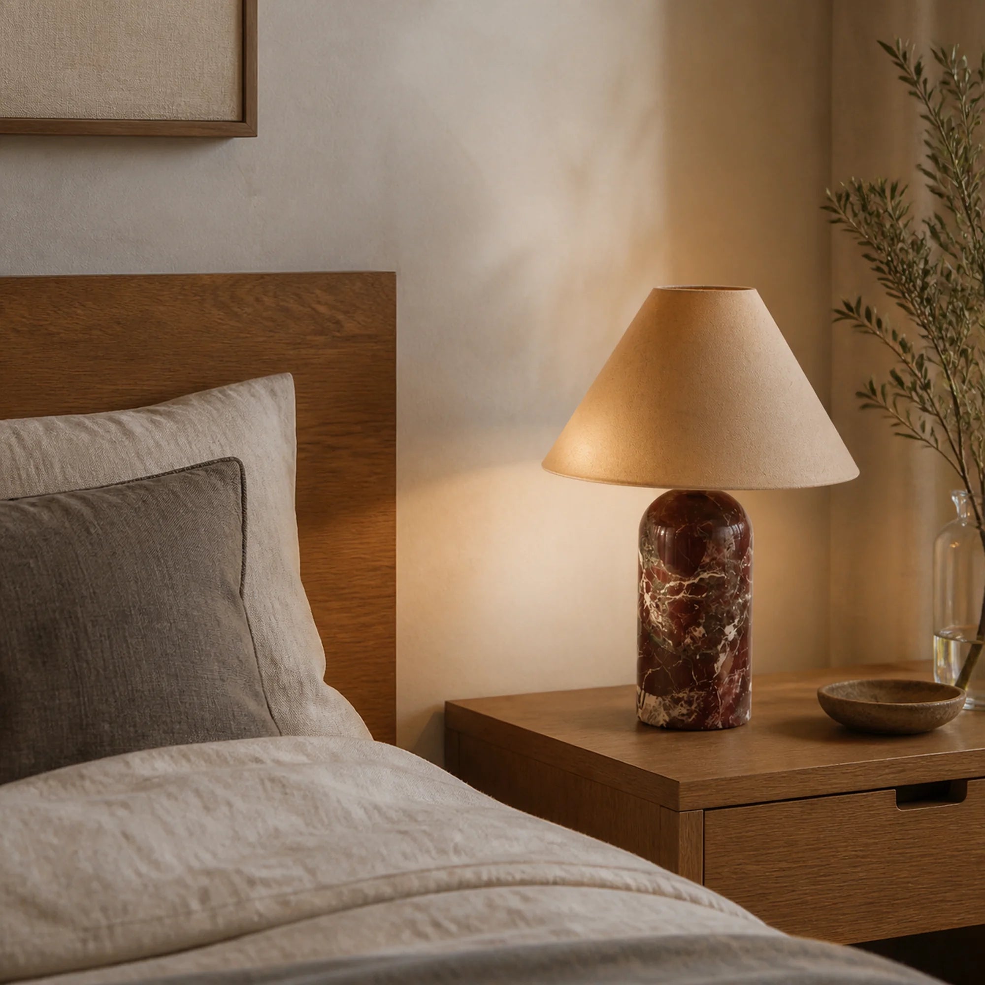 Marble Tapered Table Lamp Verona