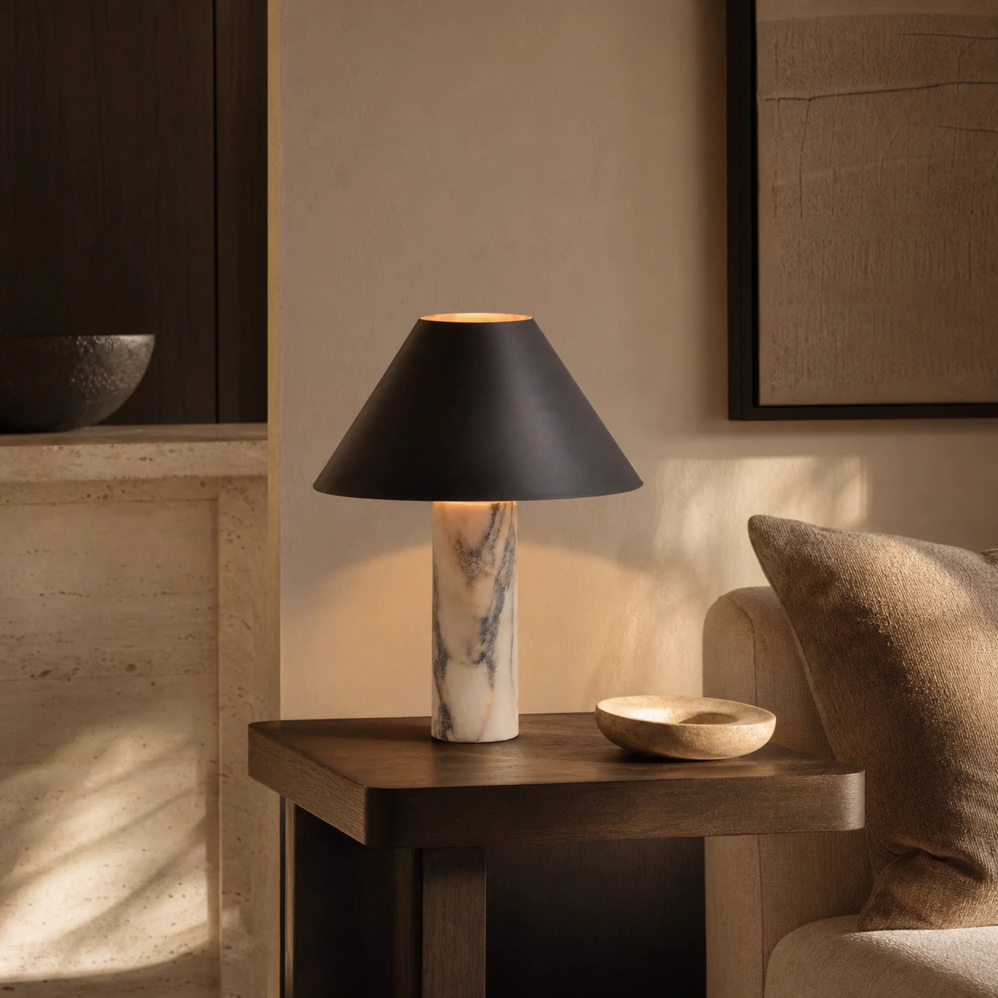 Marble Cone Table Lamp Serina