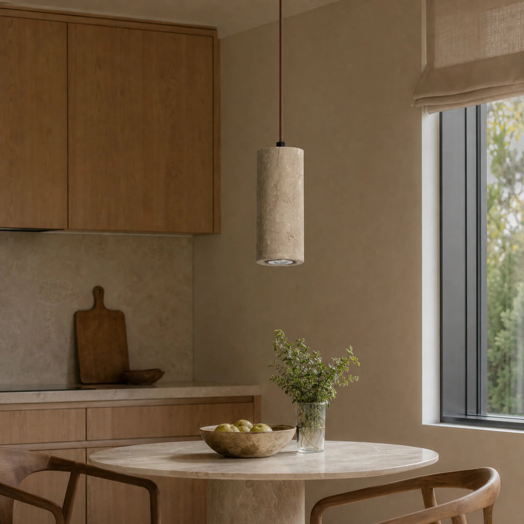 Travertine Stone Pendant Light Tavira