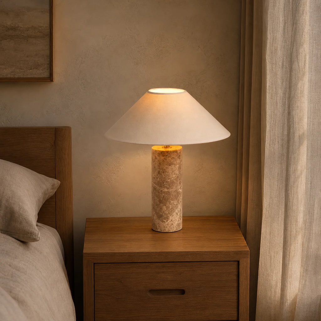 Marble Mushroom Table Lamp Amara