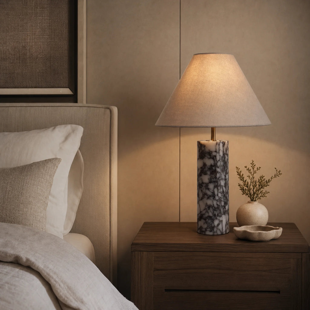 Marble Column Table Lamp Solene