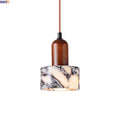 IWHD Wood Marble LED Pendant Lights Decoration Bedroom House Dining Room Kitchen Wabi Sabi Simplicity Hanging Lamp Pendelleuchte