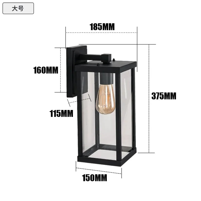 LED Outdoor Garden Wall Light Aveline