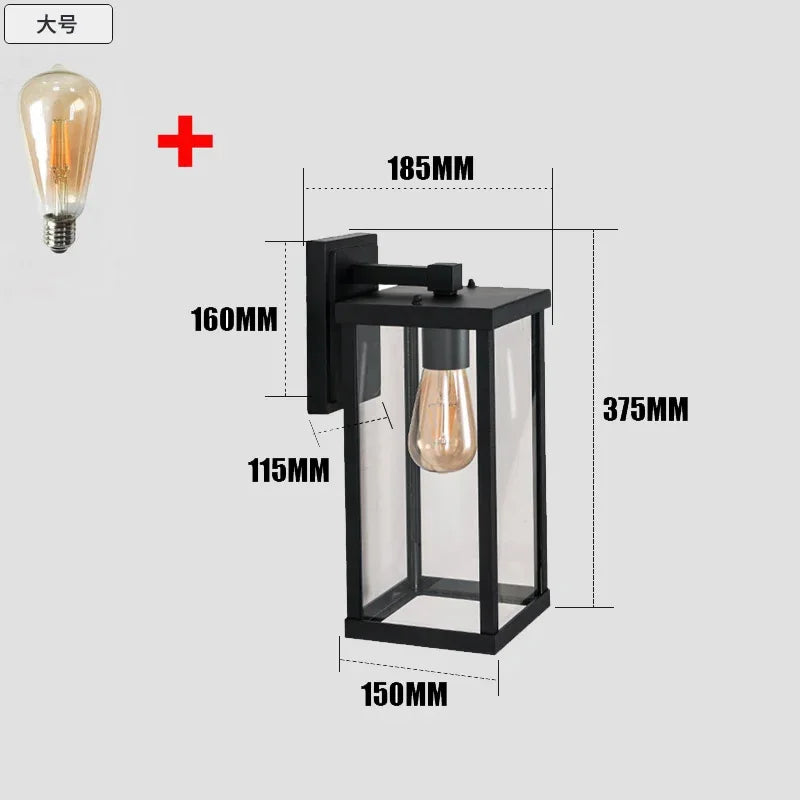LED Outdoor Garden Wall Light Aveline