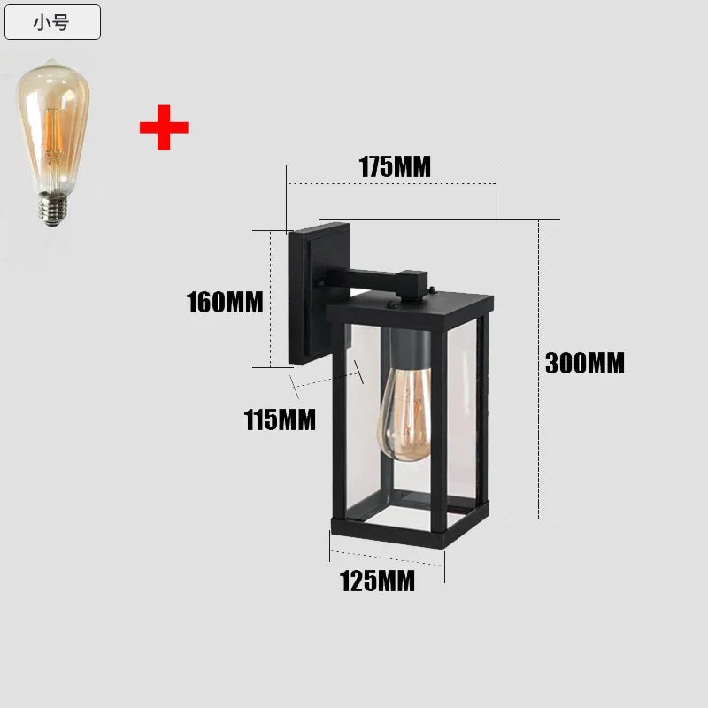 LED Outdoor Garden Wall Light Aveline