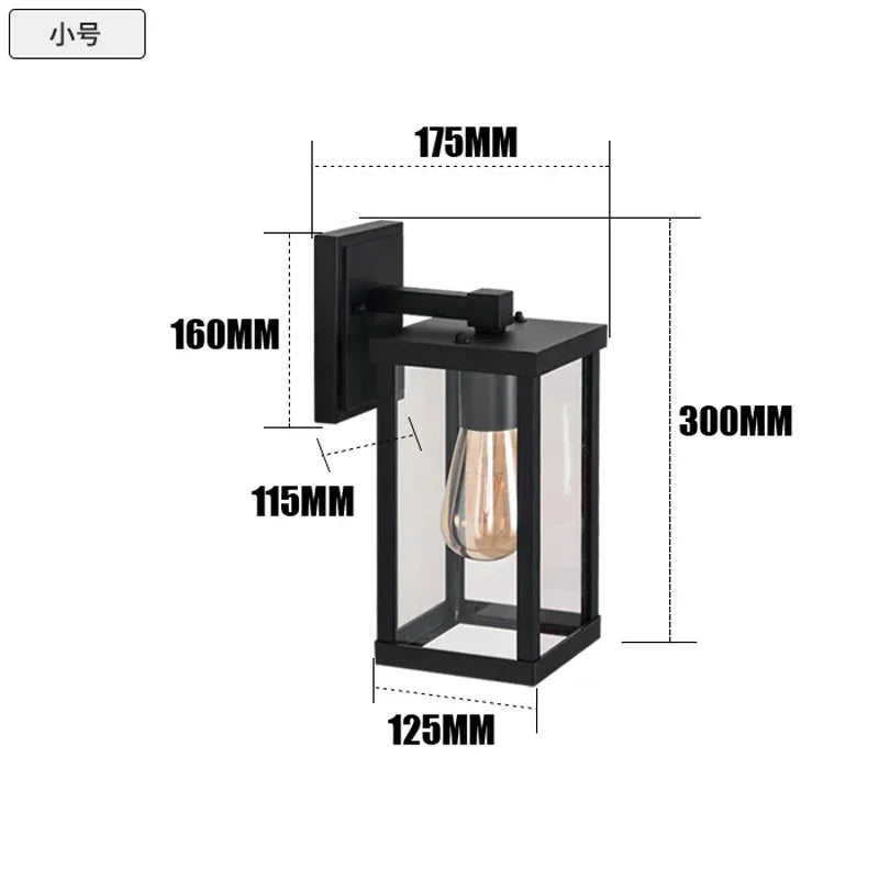 LED Outdoor Garden Wall Light Aveline