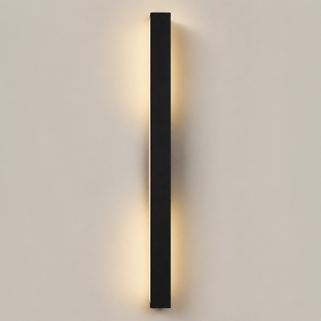Linear LED Outdoor Wall Light Aleva, Fond blanc