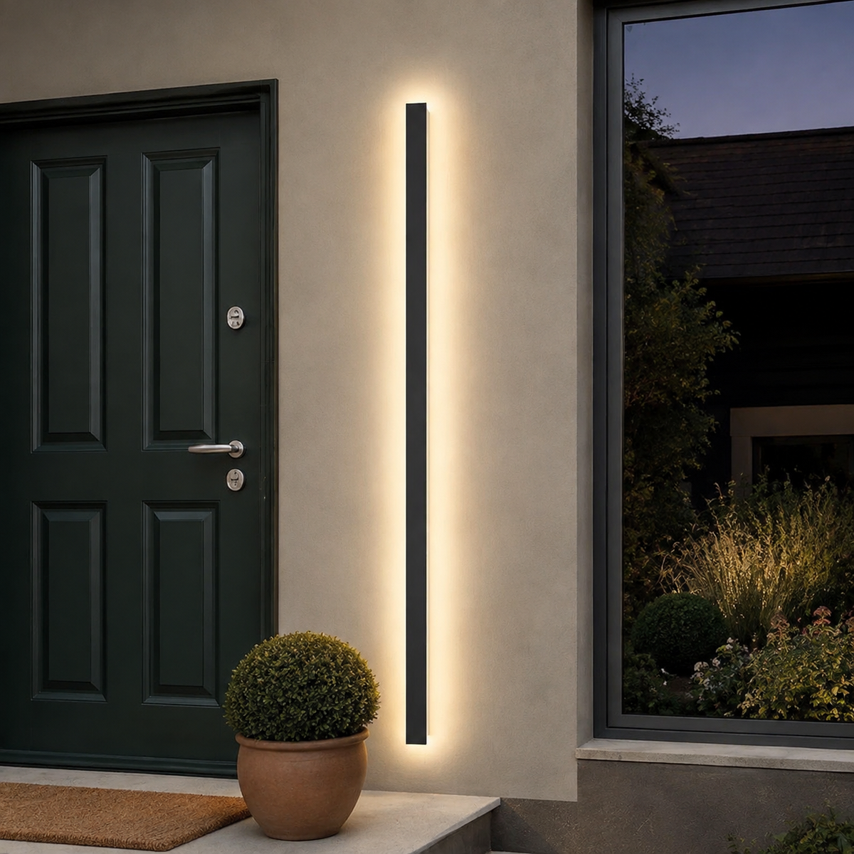 Linear LED Outdoor Wall Light Aleva, Entree