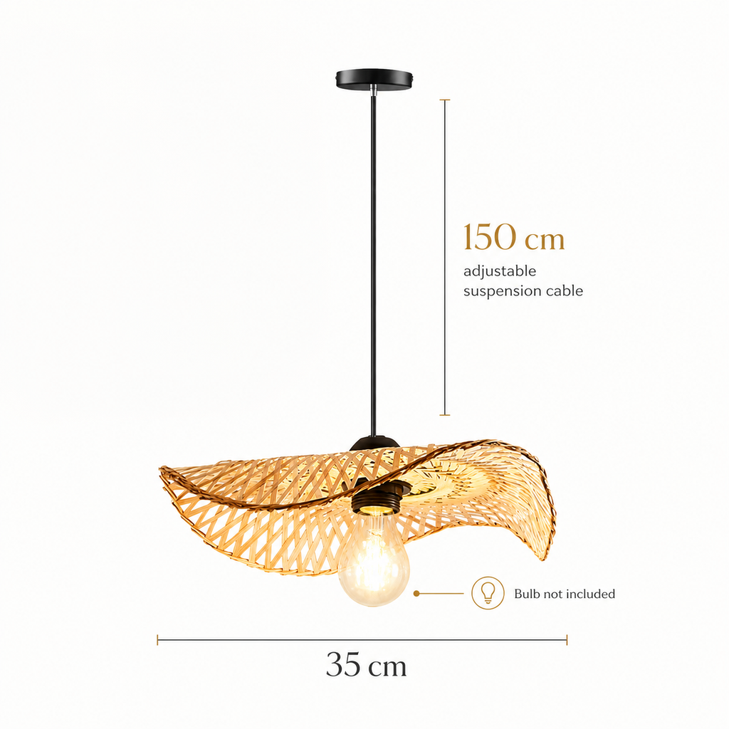 Hand Woven Bamboo Chandelier Ravane