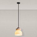 Travertine Glass Pendant Light Kalira, Fond neutre