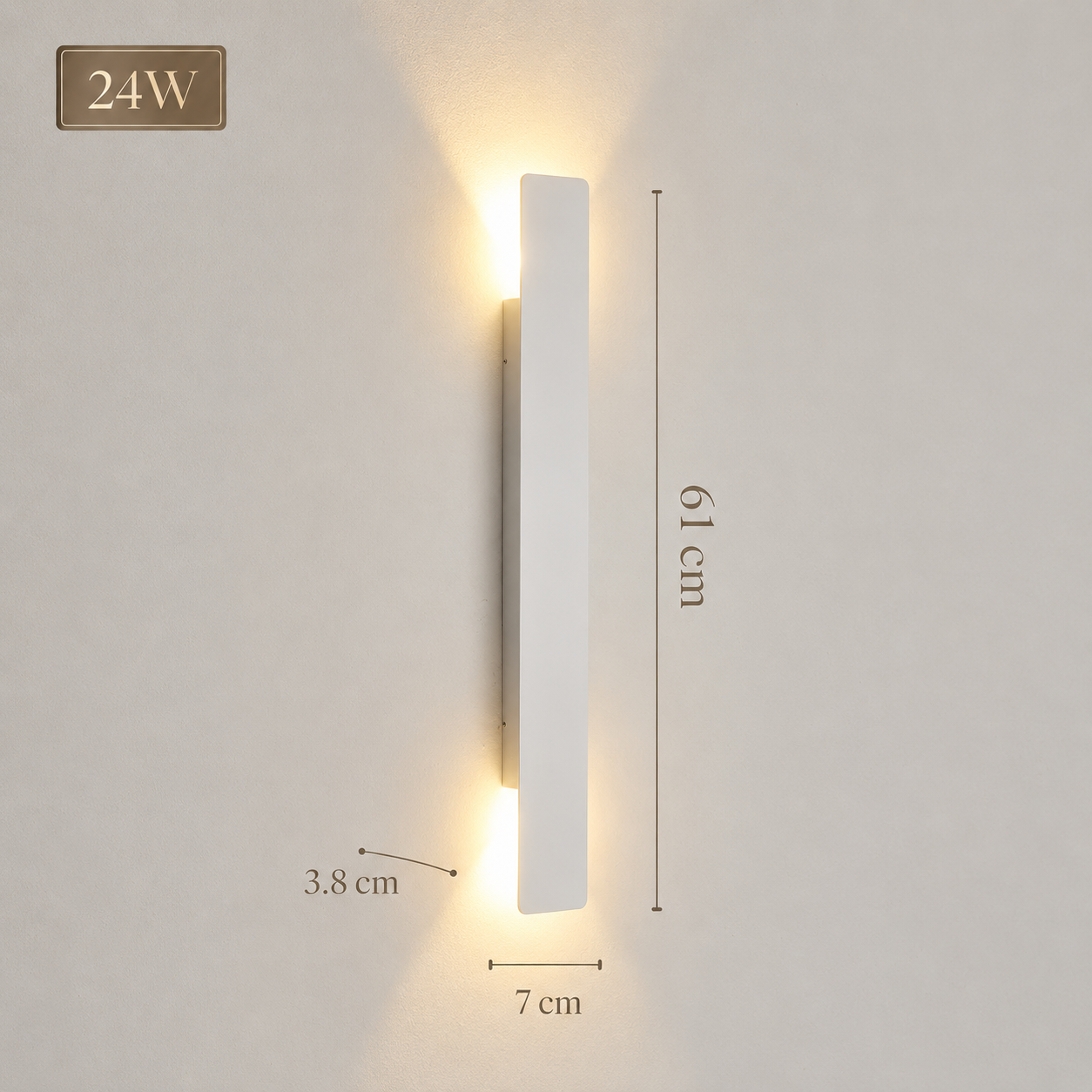 LED Outdoor Garden Wall Light 60cm White Talis