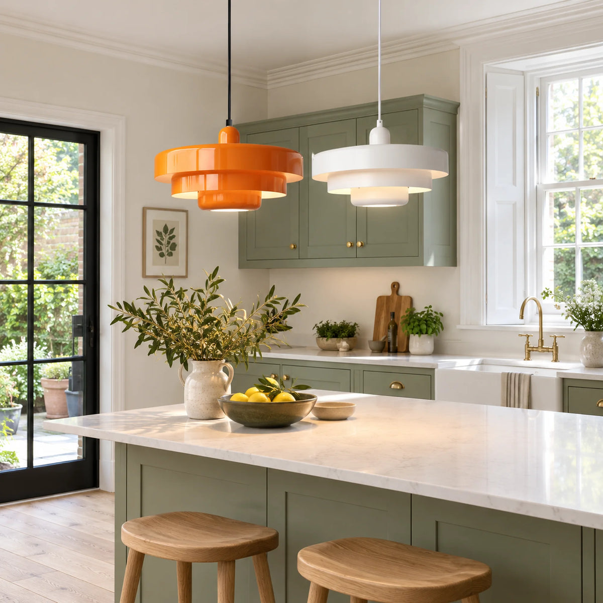 Bauhaus Tiered Metal Pendant Light Dorina
