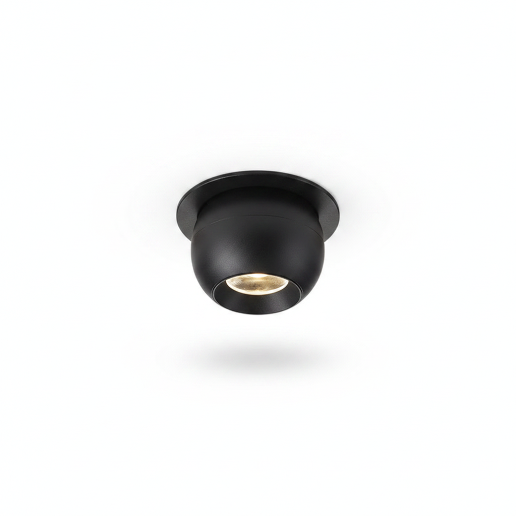 Black Recessed Small Beam LED Spotlight Warm White Avela
