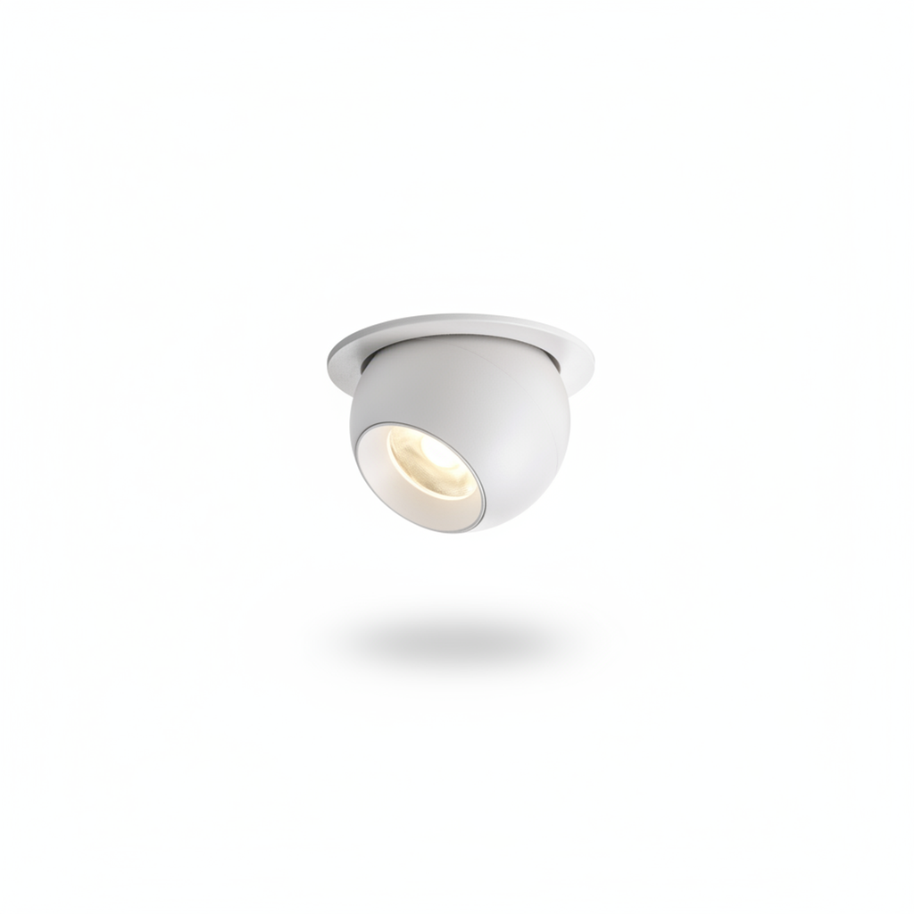 White Recessed Small Beam LED Spotlight Natural White Morelle