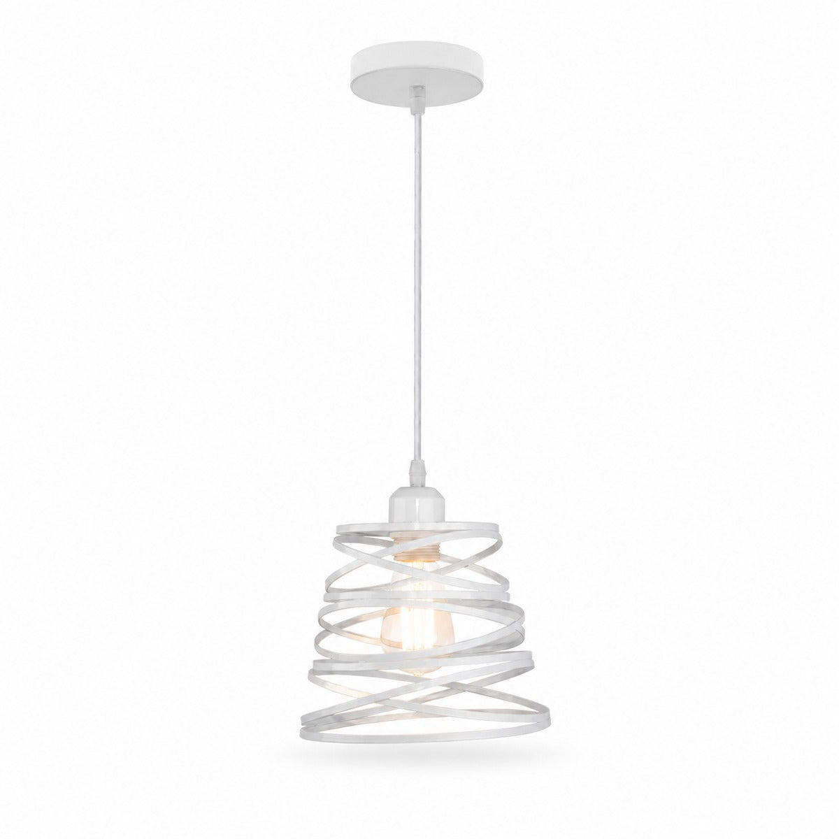 Spiral Metal Pendant Light Vela