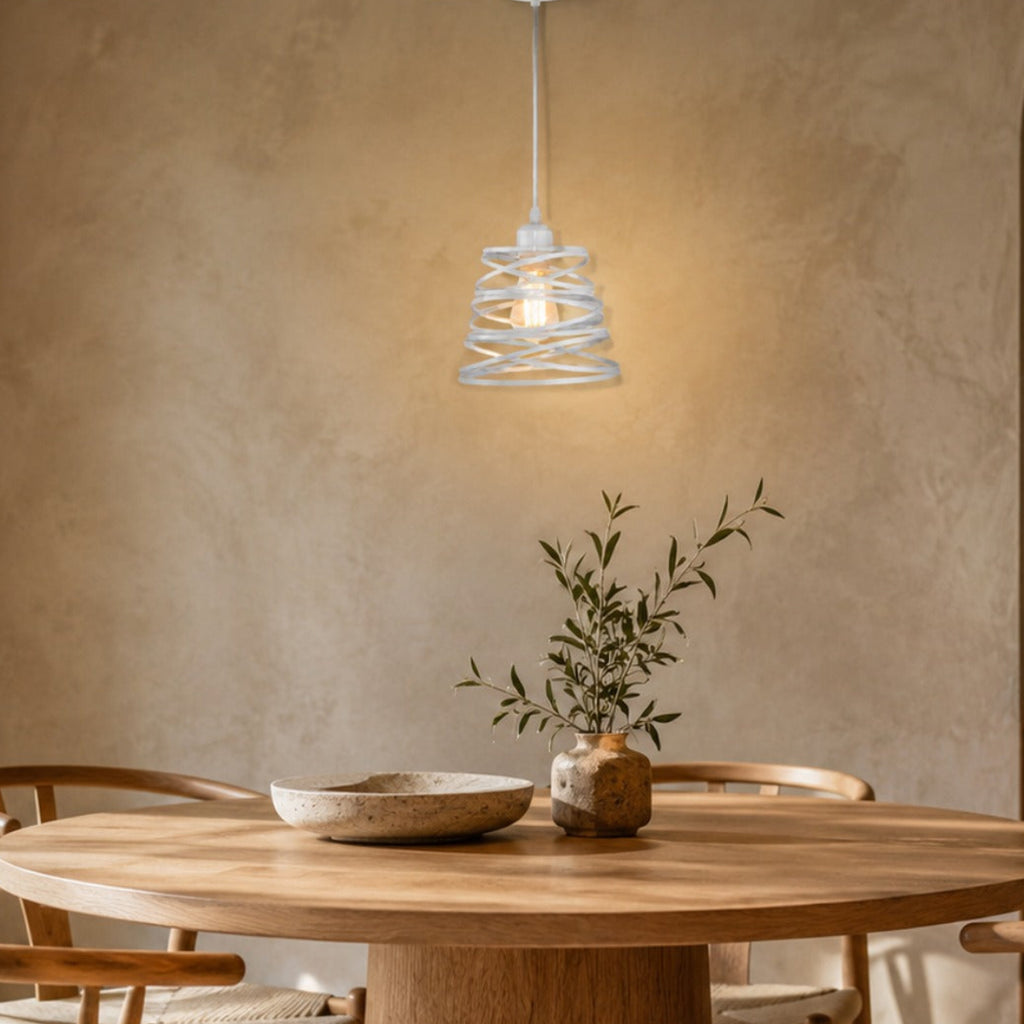 Spiral Metal Pendant Light Vela
