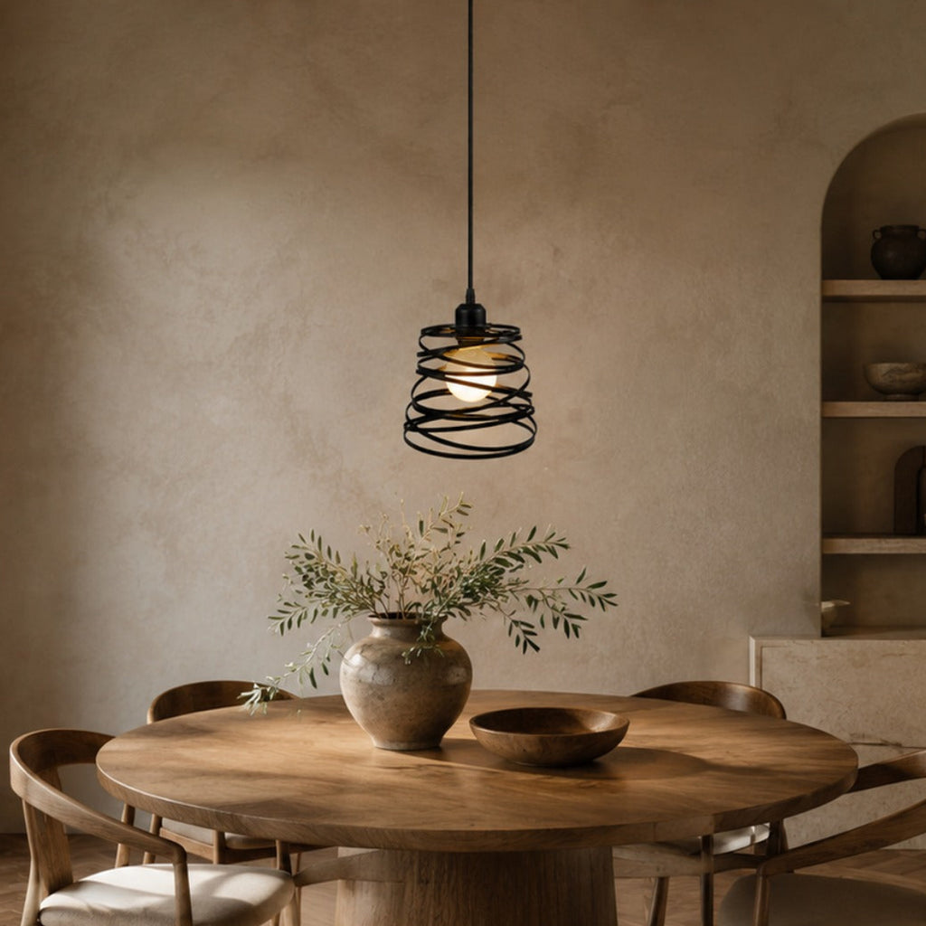 Spiral Metal Pendant Light Vela