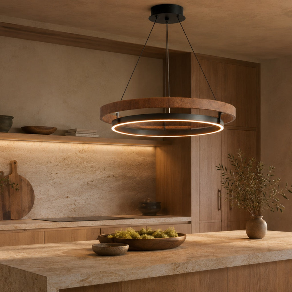 Wood Grain Ring Pendant Luno