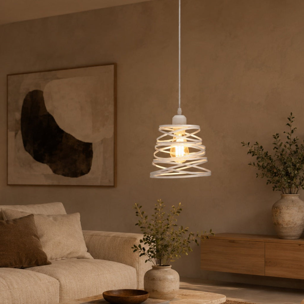 Spiral Metal Pendant Light Vela