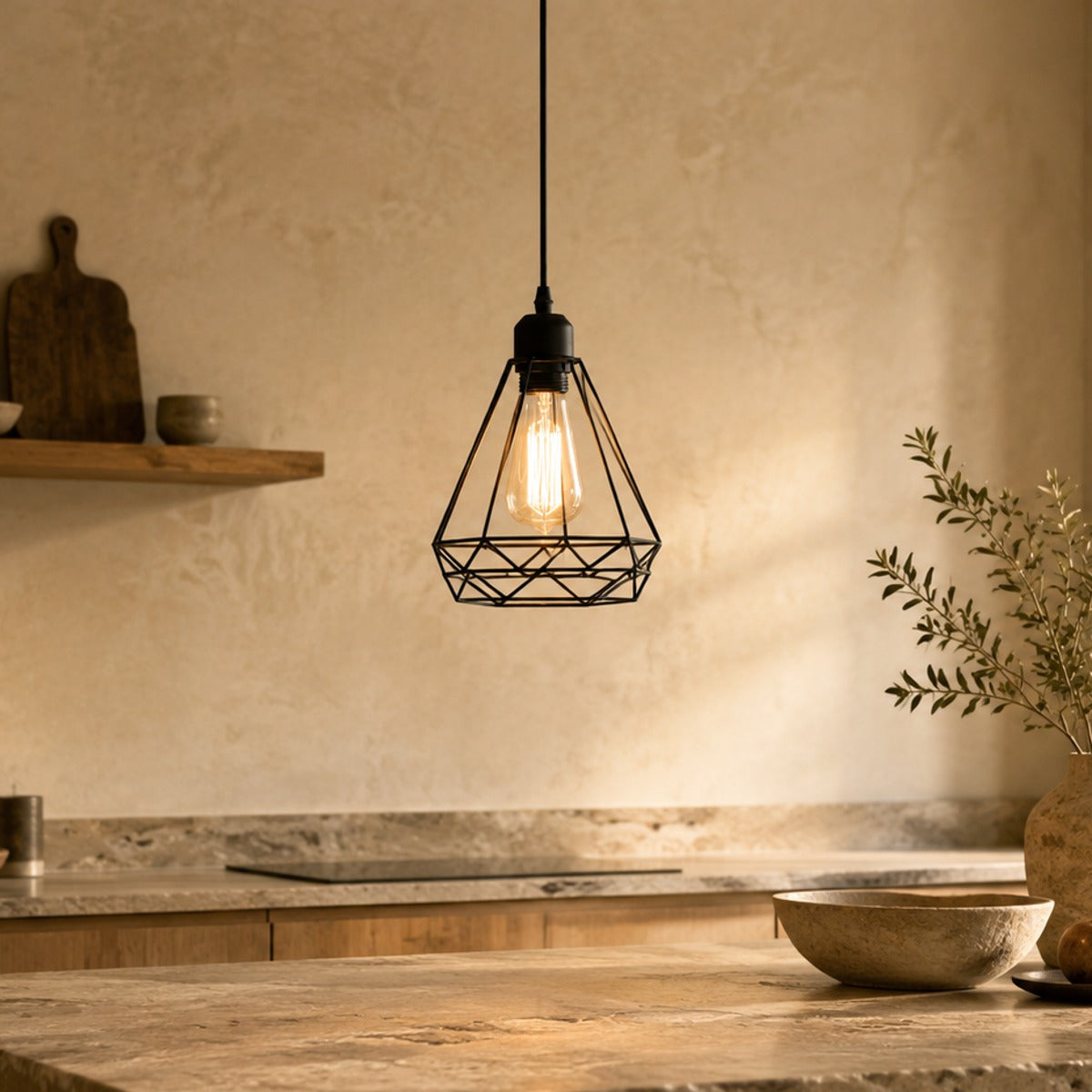 Vintage Iron Pendant Light Vero