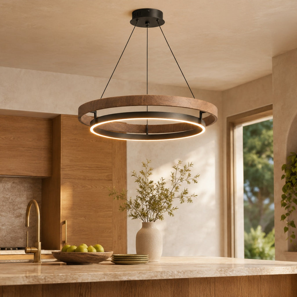 Wood Grain Ring Pendant Luno