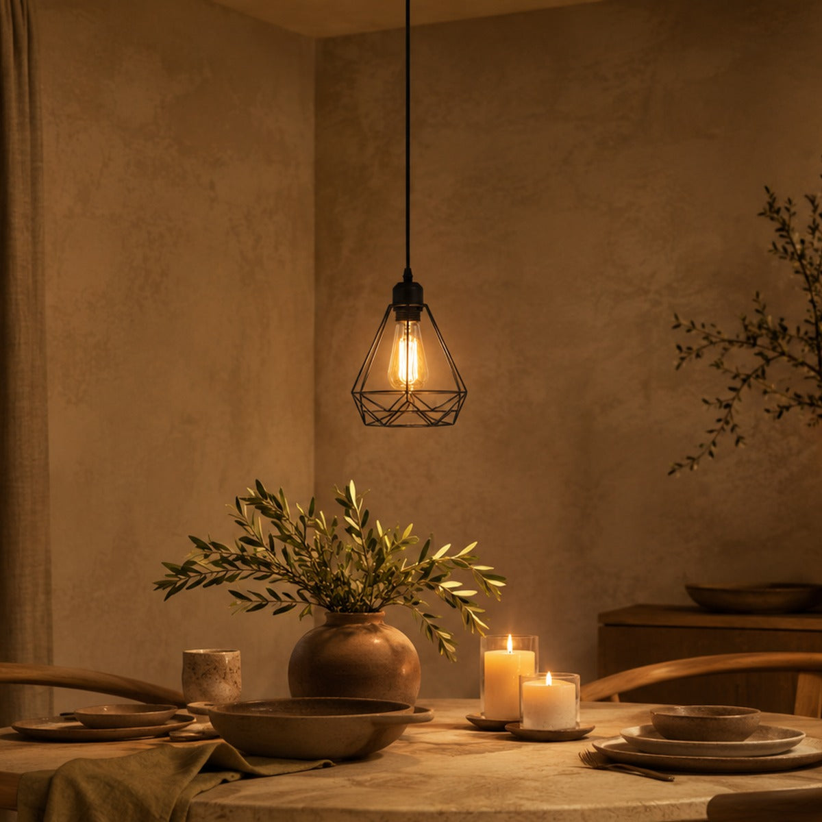 Vintage Iron Pendant Light Vero