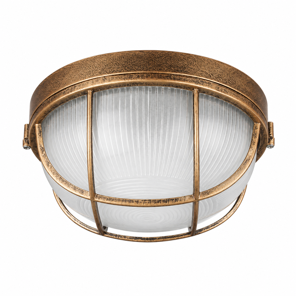 Vintage Cage Bulkhead Outdoor Light Orvena