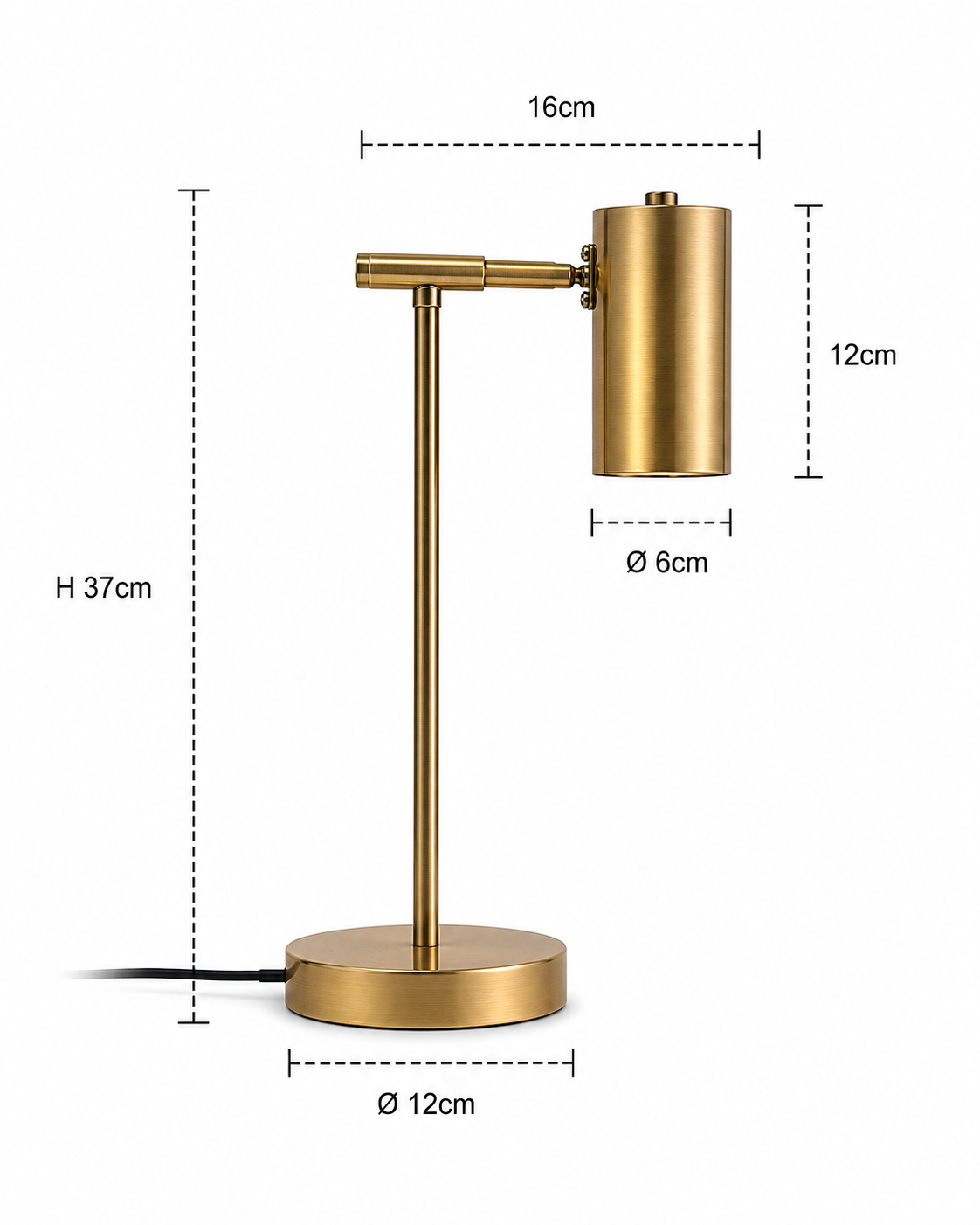 Gold Adjustable Desk Lamp Orlin
