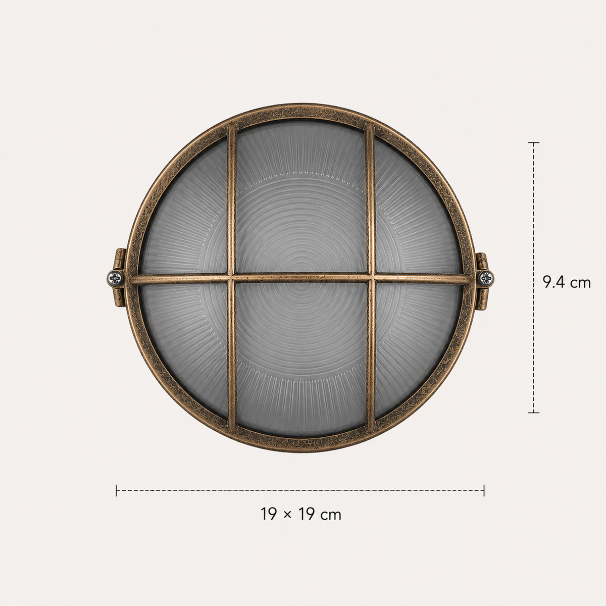 Vintage Cage Bulkhead Outdoor Light Orvena