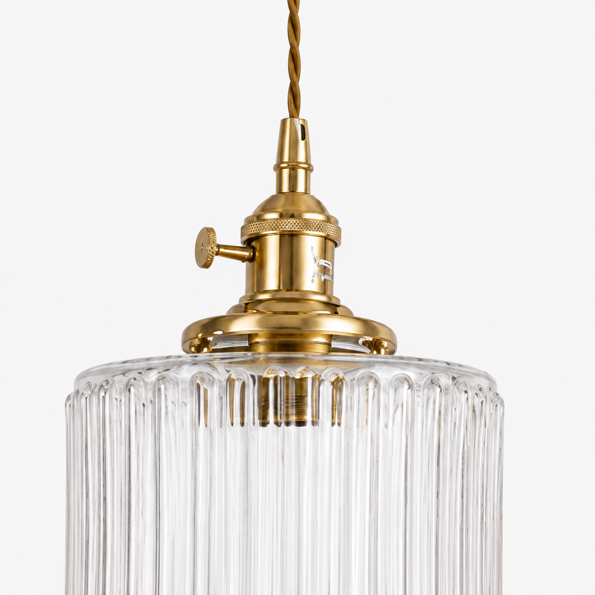 Ribbed Glass 3 Light Kitchen Island Pendant Light Verdena
