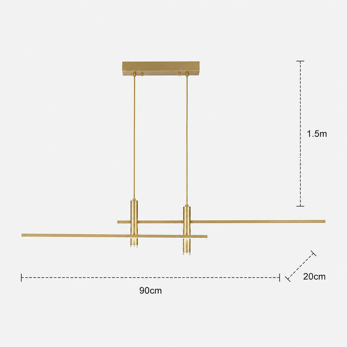 Linear LED Dining Pendant Light Lineva