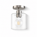 Glass Cylinder Flush Ceiling Light Imara