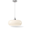 Bauhaus Opal Glass Pendant Light Ambera, Cream