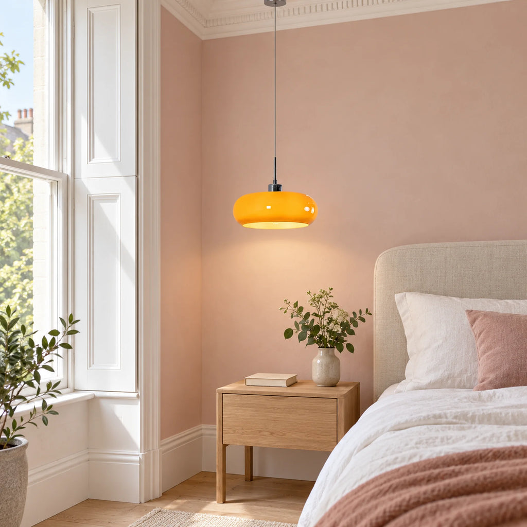 Bauhaus Opal Glass Pendant Light Ambera