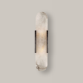 Alabaster Marble Wall Light Selora Black, Fond blanc noir