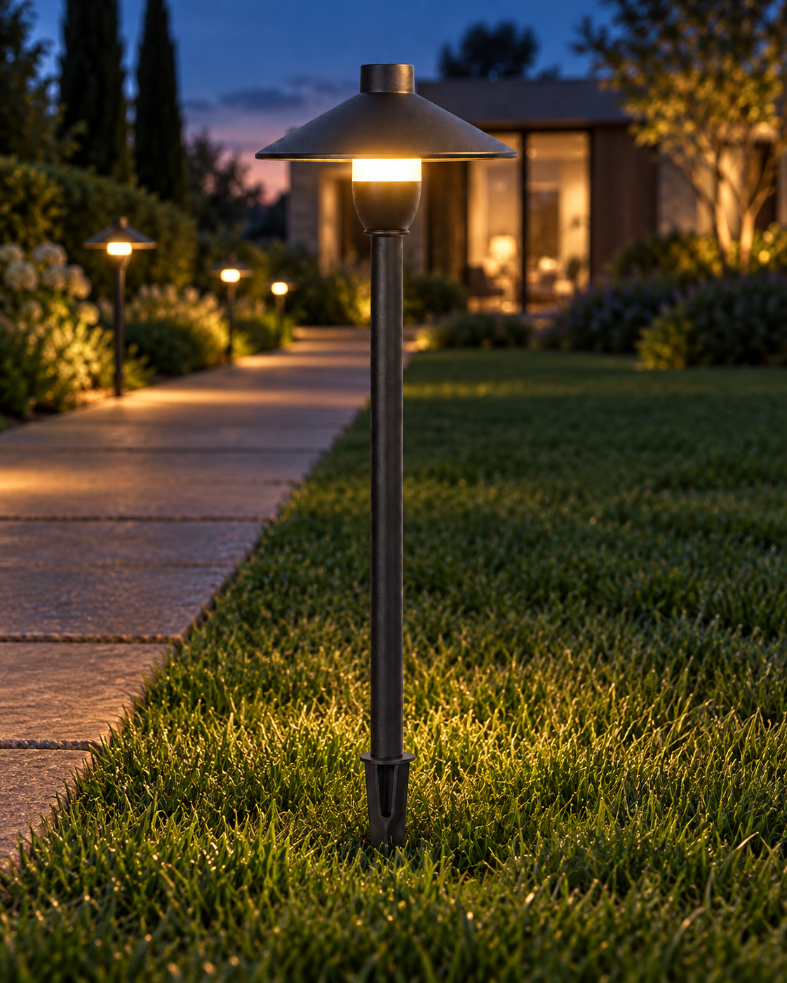Mushroom Outdoor Path Bollard Light Solvana