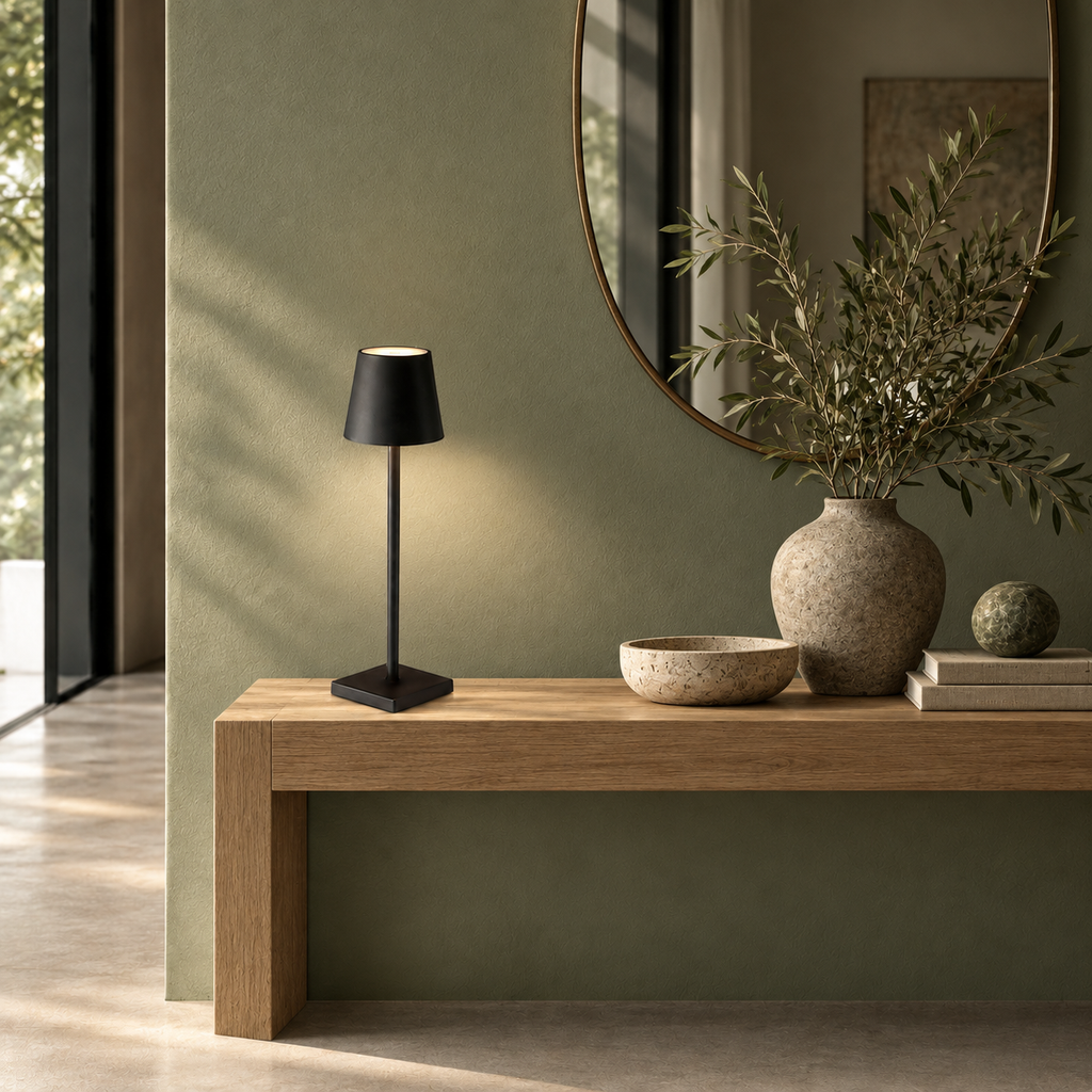 Rechargeable Slim Cone Table Lamp Doriva