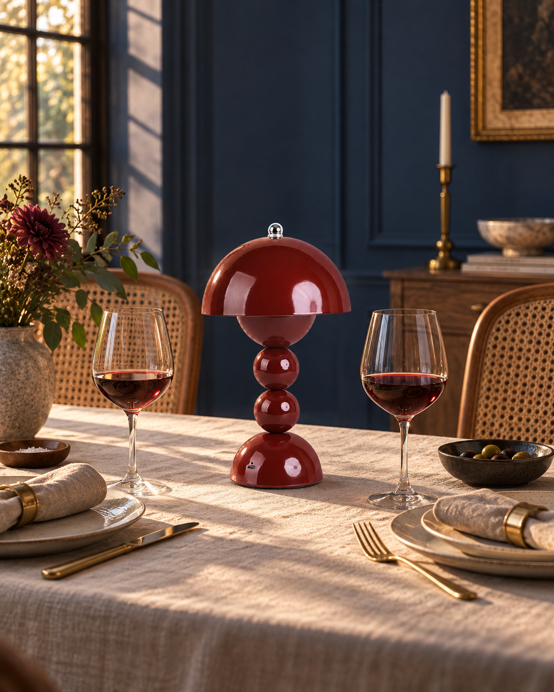 Rechargeable Mushroom Table Lamp Avenna