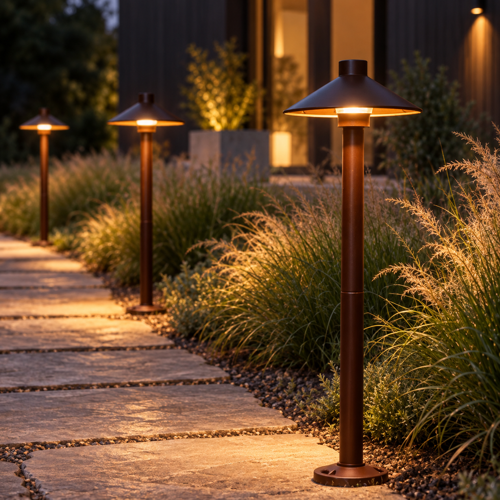 Mushroom Outdoor Path Bollard Light Solvana