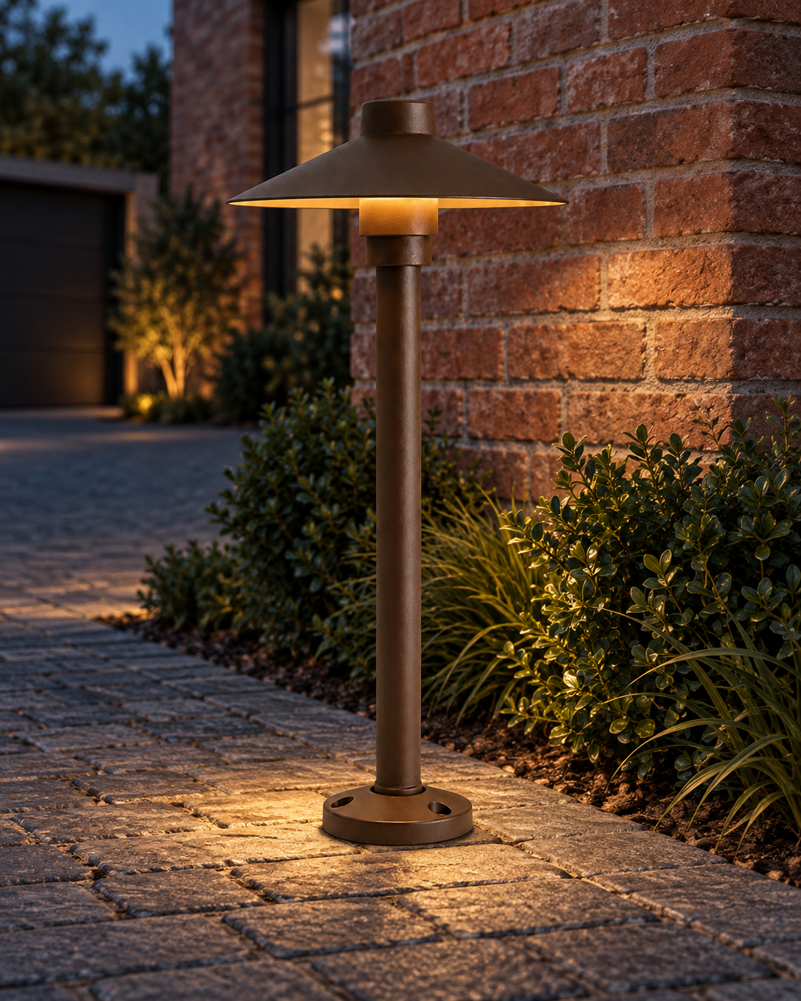 Mushroom Outdoor Path Bollard Light Solvana