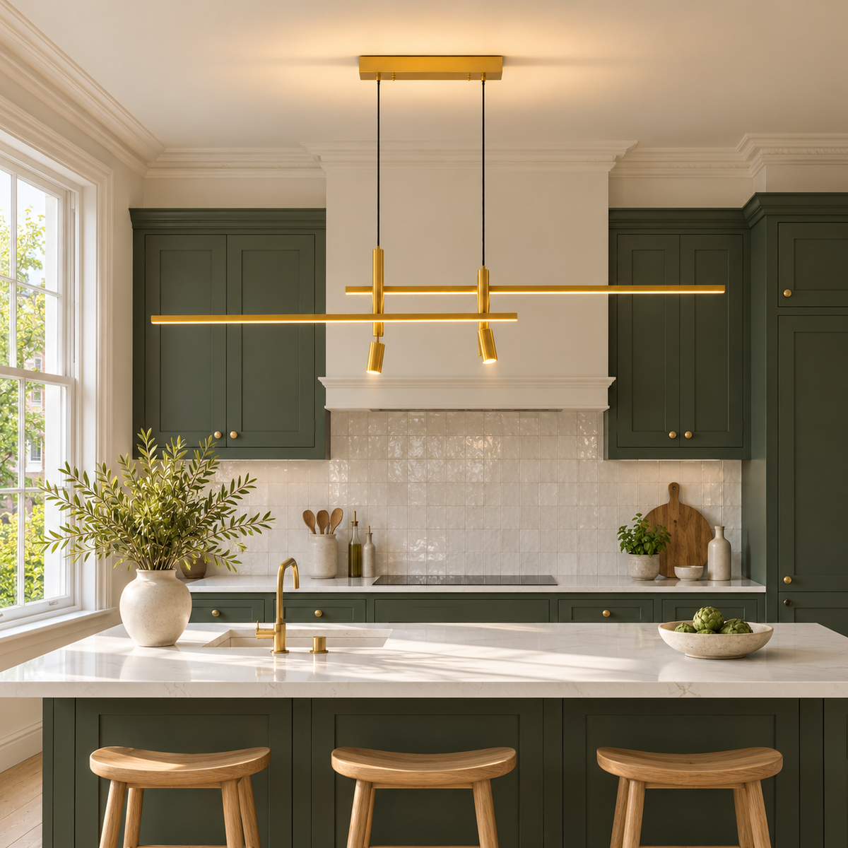 Linear LED Dining Pendant Light Lineva