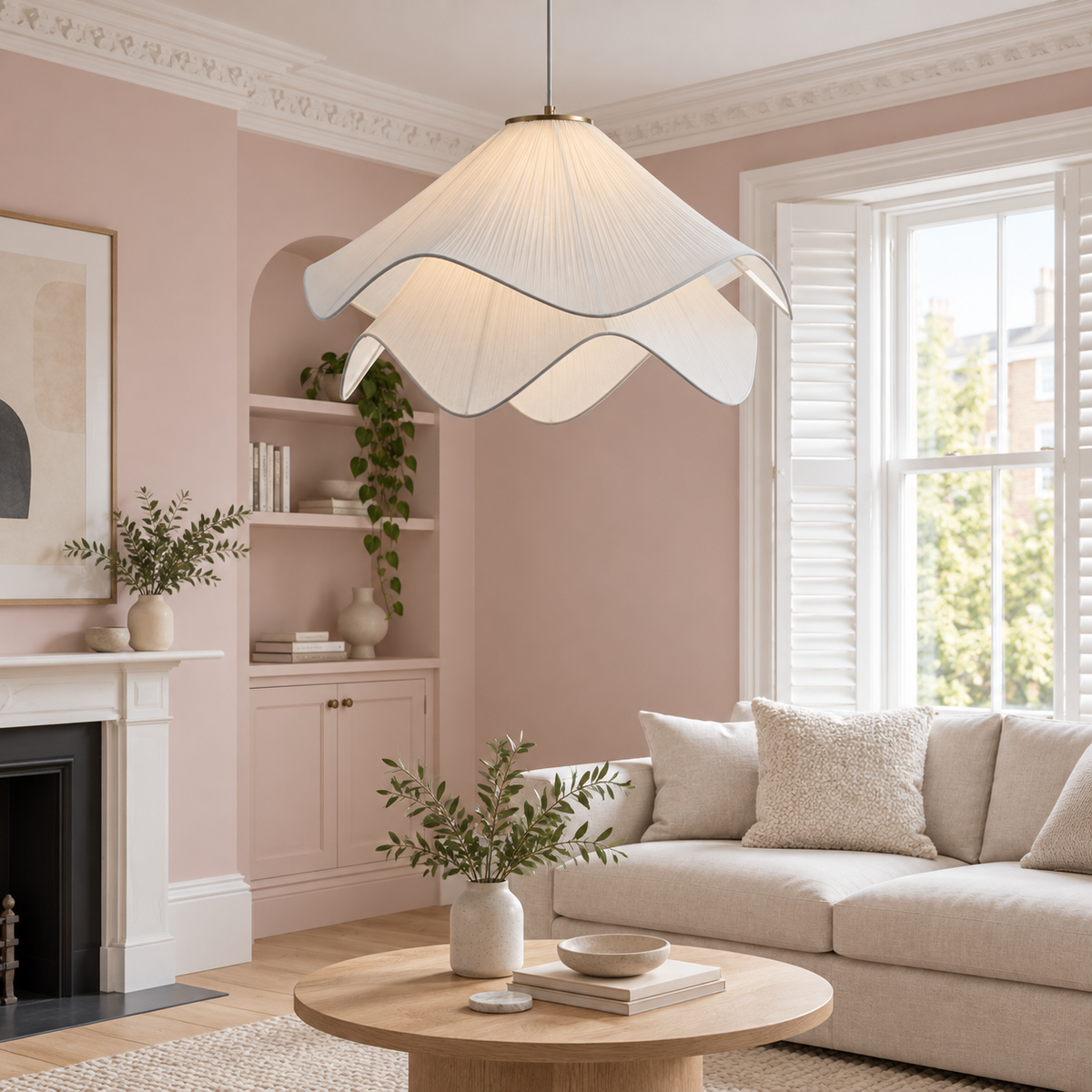 Wavy Petal Pendant Light Ondelle