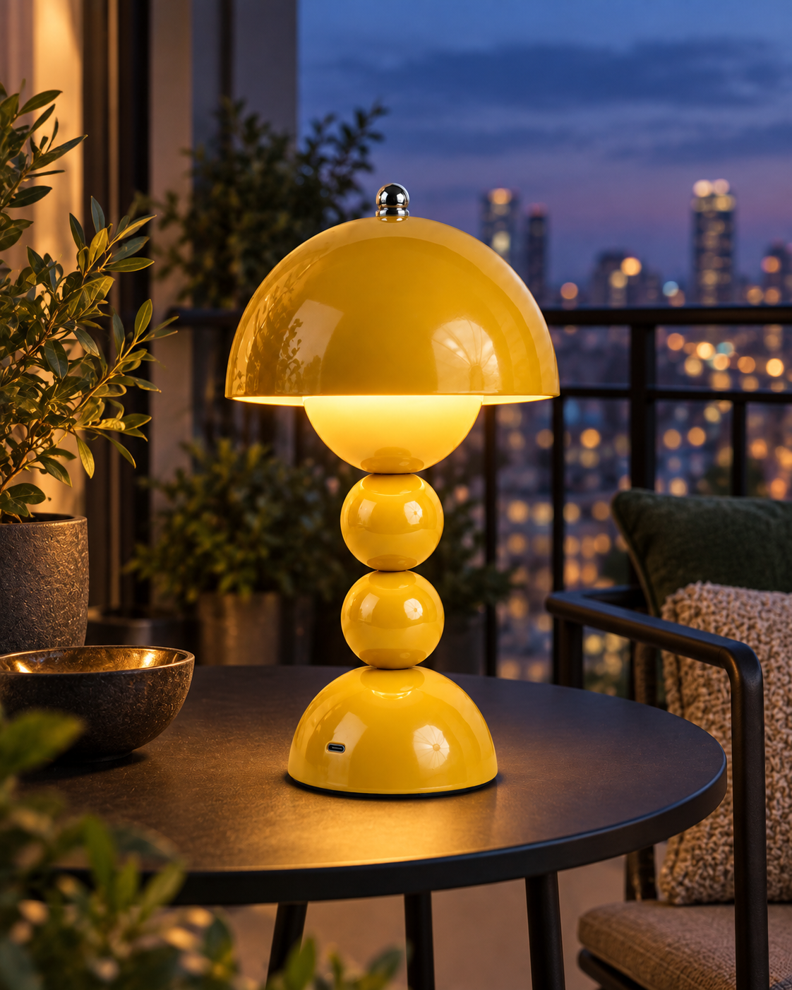Rechargeable Mushroom Table Lamp Avenna