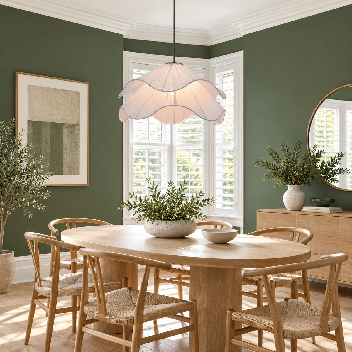 Wavy Petal Pendant Light Ondelle