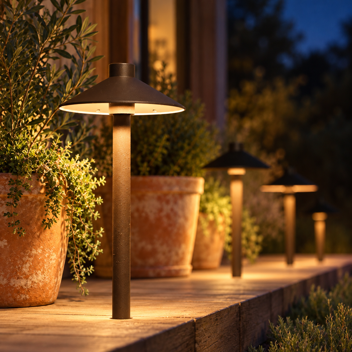 Mushroom Outdoor Path Bollard Light Solvana