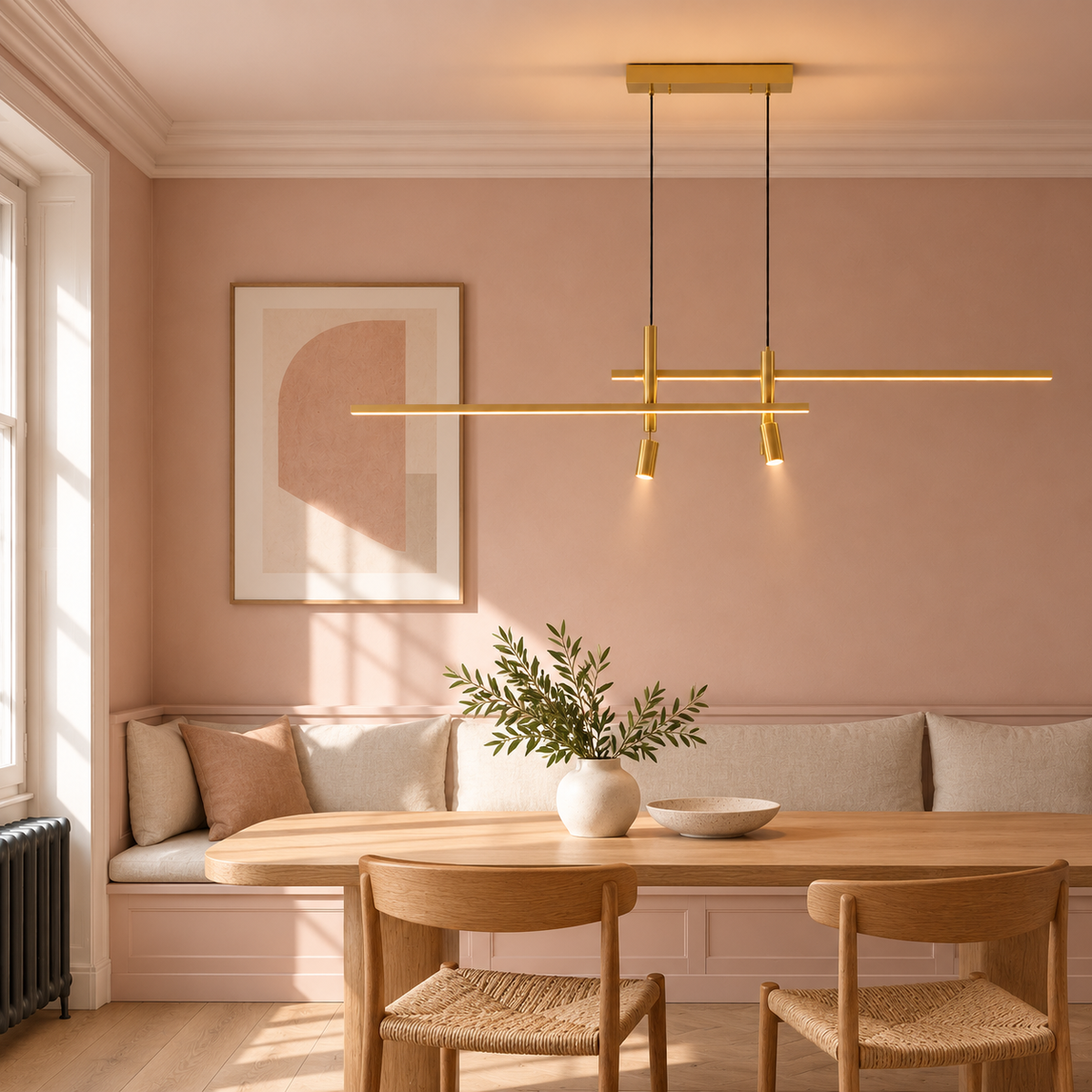 Linear LED Dining Pendant Light Lineva